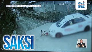 5-anyos, patay matapos masagasaan ng taxi; pinsang 6-anyos, kritikal ang kondisyon | Saksi