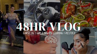 48hrs WITH ME | CAR VLOG | GIRLS NIGHT | COOKING| RESTOCK - Hananator