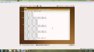 Tutorial in basic shell programming in Linux using for loop .wmv