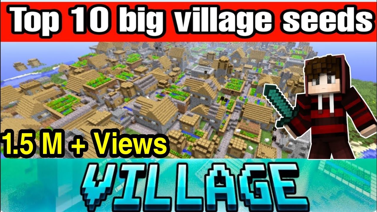 Top 10 Big Village Seeds In Minecraft | Minecraft Big Village Seed ...