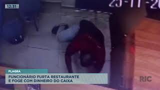 Funcionário furta restaurante e foge com dinheiro do caixa