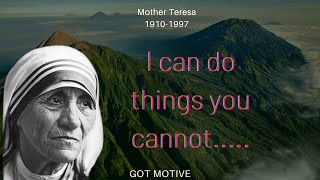 MOTHER TERESA LIFE CHANGING QUOTES | MOTHER TERESA INSPIRATIONAL QUOTES #motherteresa #gotmotive