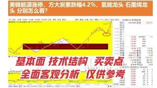 美锦能源涨停，方大炭素跌幅4%，氢能龙头石墨烯龙头分别怎么看？