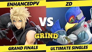 The Grind 204 GRAND FINALS - ZD (Wolf, Falco, Fox, ROB) Vs. enhancedpv [L] (Cloud) Smash Ultimate