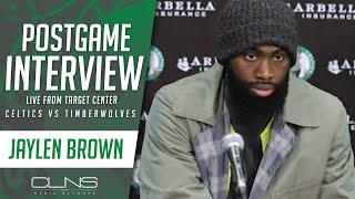 Jaylen Brown: Celtics Need MORE LEADERSHIP at Times of Adversity | Celtics Postgame Interview