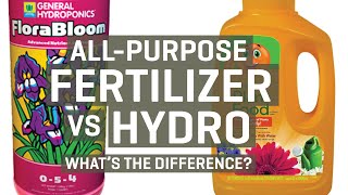 All Purpose Fertilizer vs. Hydroponic Nutrients