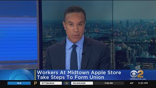Workers at Grand Central Apple Store take steps to unionize