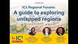 IC3 Webinar: IC3 Regional Forums - A Guide to Exploring Untapped Regions!