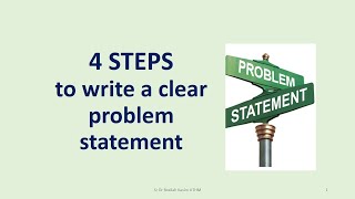 [#008] 4 steps to write a problem statement for PhD thesis