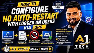 Configure No Auto-Restart with Logged On Users via GPO | Active Directory Tutorial