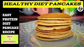 HEALTHY DIET PANCAKES | BANANA OATMEAL PANCAKES RECIPE| EASY + HEALTHY Pancakes Meenu’s Menu #shorts