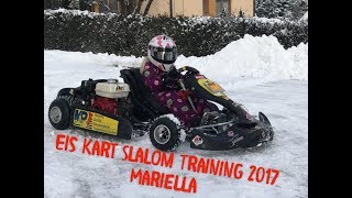 Eis Kart Slalom Training Weihnachten 2017 Mariella