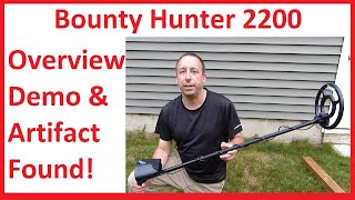 Basic Metal Detecting With Bounty Hunter 2200 - Overview, Demo and a Surprise Find