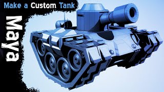 Make a 3D Tank - Maya Hard Surface Tutorial (Step by Step Game Asset)