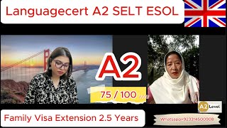 LanguageCert A2 SELT Speaking \u0026 Listening || Spouse Visa Extension||  Listening Test