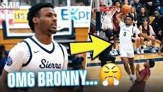 BRONNY JAMES SHOWS OFF HIS BOUNCE 🤯🔥 He Dropped 19 Points and Won By 40 🚨