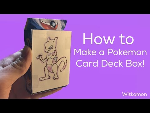 How to Make a Pokemon Card Deck Box! How to Make a Pokemon Card Deck Box!