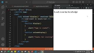 Window event in JavaScript | event in JavaScript | JavaScript Tutorial in Hindi Part 57