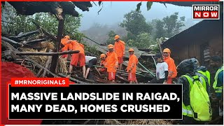 Raigad Irsalwadi Landslide: CM Eknath Shinde Inspects Tragic Accident | Rescue Ops Underway