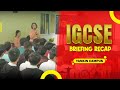 NIEC IGCSE Briefing Recap