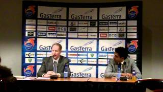 Persconferentie Gasterra Flames - Stepco Weert 18-12-2011