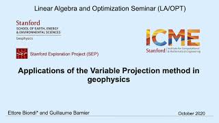 Applications of the Variable Projection method in geophysics