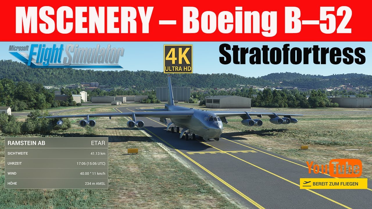 MSCENERY – Boeing B–52 Stratofortress - MSFS 2020 Start Und Landung ...