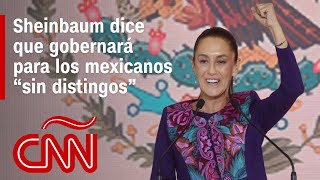 El discurso completo de Claudia Sheinbaum, ganadora de las elecciones presidenciales de México