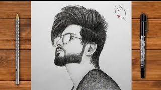 A Boy Drawing💯 for beginners (easy way) || Boy's Face Pencil Sketch