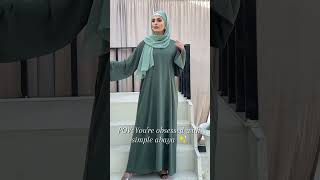 Beautiful Green Abaya  #abaya #hijab