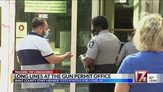 Long lines at gun permit office in Wake County