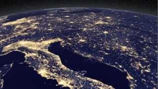 Earth at night - La terra di notte - Nasa video animation