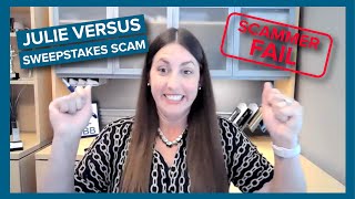BBB Calls Scammers | Julie triumphs over sweepstakes gift card scammer