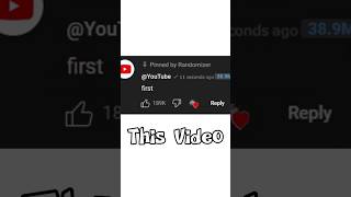 Only Youtube Can Comment in This Video!! #youtube #shortsfeed