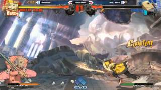 EVO2015 GGXrd LosersFinal ヲシゲ（ミリア） vs ナゲ（ファウスト）