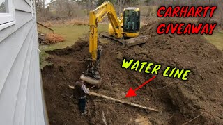 Digging a Addition with Komatsu PC88 MR-8 Excavator with Diesel Equipment Tilt Bucket