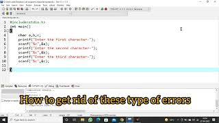 Character input error in C programing 🖥️