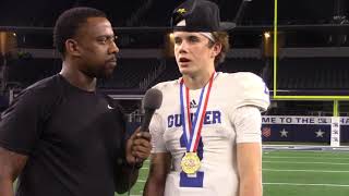 CTE Media Interview with State Champ Gunter QB Hudson Graham