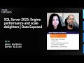SQL Server 2025: Engine  performance and scale delighters | Data Exposed