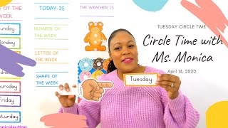 Tuesday - Preschool Circle Time - Learn at Home - Tuesday 4/14