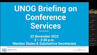 Informational Meeting on Conference Services at UNOG to the Permanent Missions and Sub. Secretariats