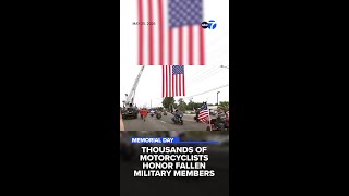 Thousands of motorcyclists honor fallen military members