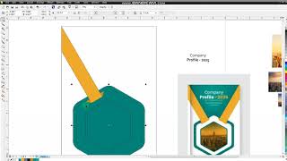 CorelDRAW Tutorial - Business Company Report Flyer Leaflet Brochure Cover Template Design - 2025