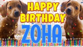 Happy Birthday Zoha! ( Funny Talking Dogs ) What Is Free On My Birthday