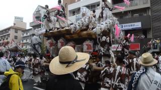 2015兵庫県神戸市東灘区本山だんじり祭りパレード⑯西青木區（平成27年5月4日）