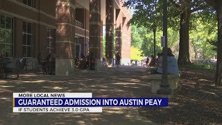 APSU guarantees admission for students with 3.0 GPA