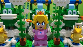 Mario Peach new Big Spike’s Cloudtop Challenge x3  Level ( MOC) Set 71409