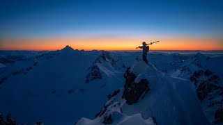 The Most Beautiful SUNSET ON SKIING! (HD) Enjoy these moments!