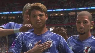 日本vsクロアチア【FIFA23】AI対AI 良い試合に…