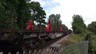 (HD) GBRf 66727 'Maritime One' passes Kemsing working 6E26 - 10/6/18